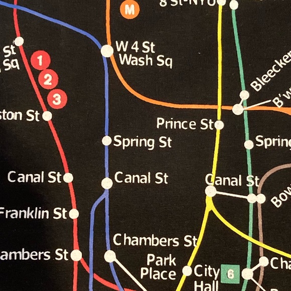 NYC Subway Line T-shirt New York City souvenir - Picture 10 of 12
